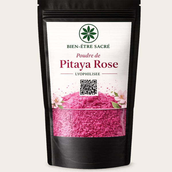 Poudre de Pitaya Rose Lyophilisée | Bien-Être Sacré